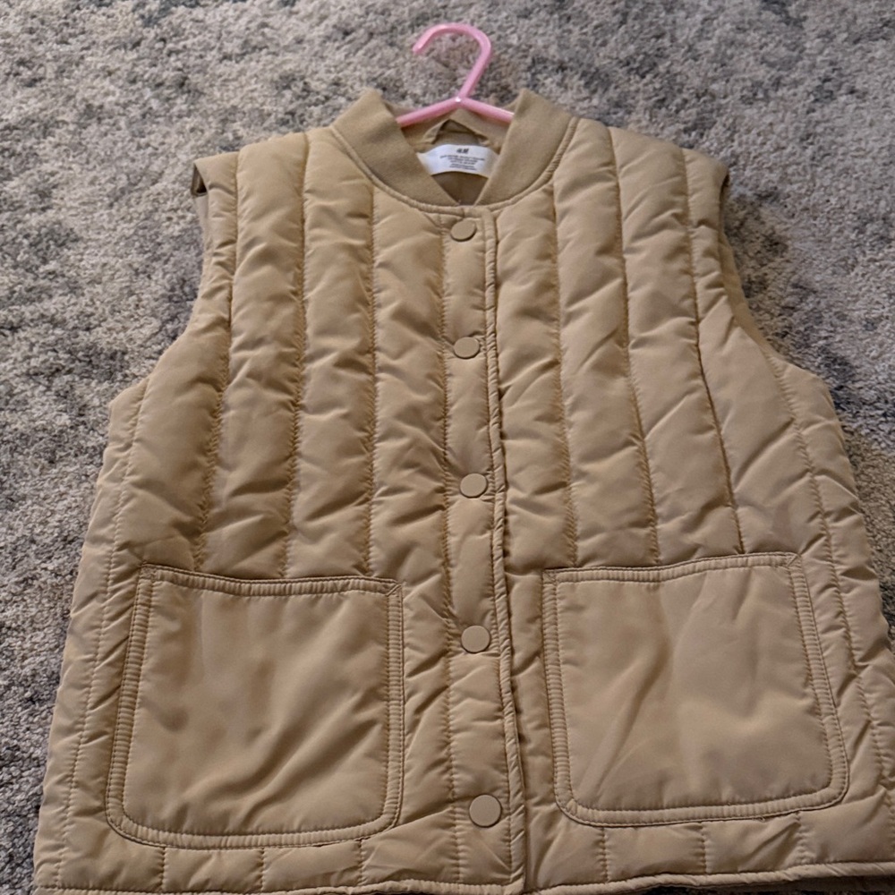 H&M Tan Quilted Kids Vest
